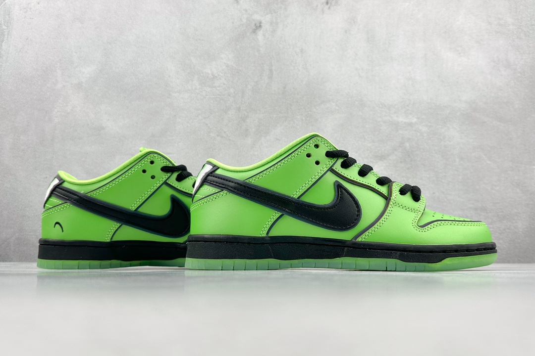 Nike SB Dunk Low Powerpuff Girls Collaboration Green Fluffy FZ8319-300