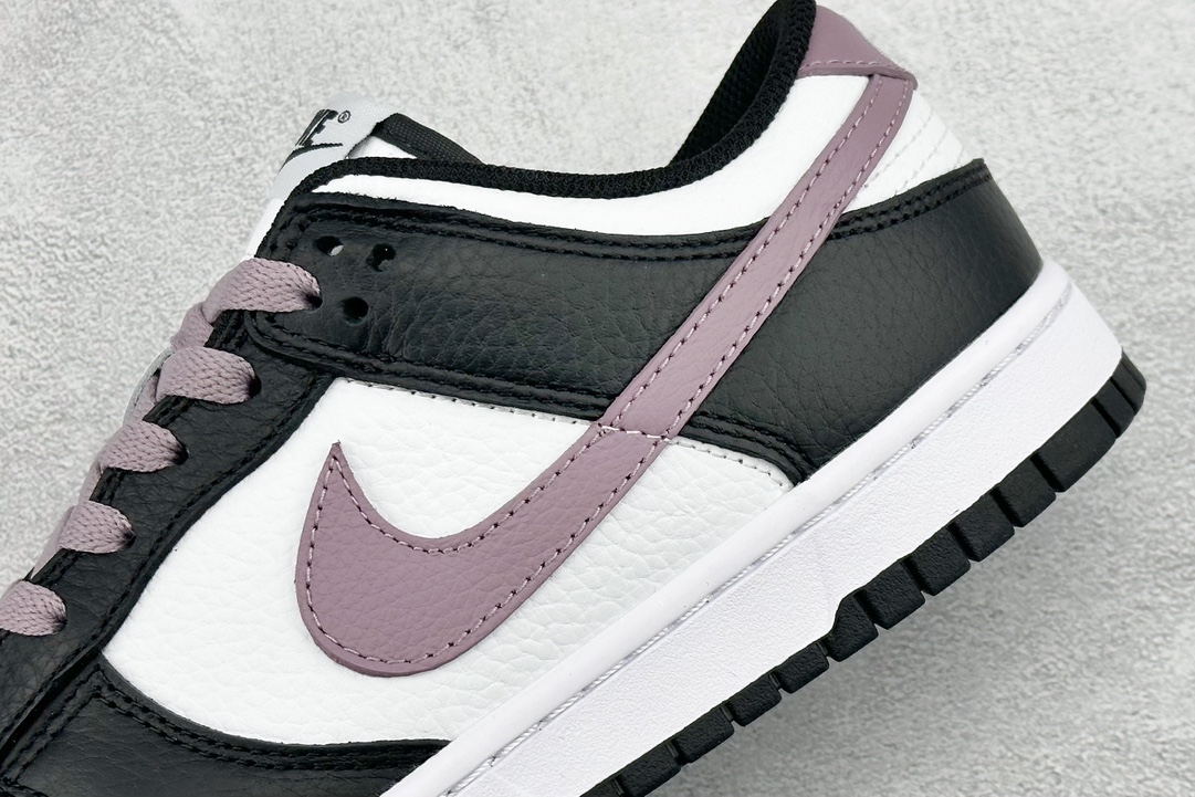 A Nike Dunk Low ”By You Customized” white, black and purple low-top casual sports shoes DO7413-991