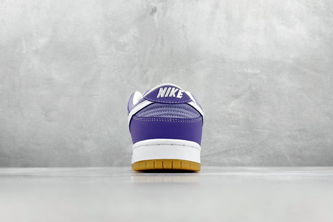 JH Nike SB Dunk Low Pro Corduroy White Purple DA9658-500