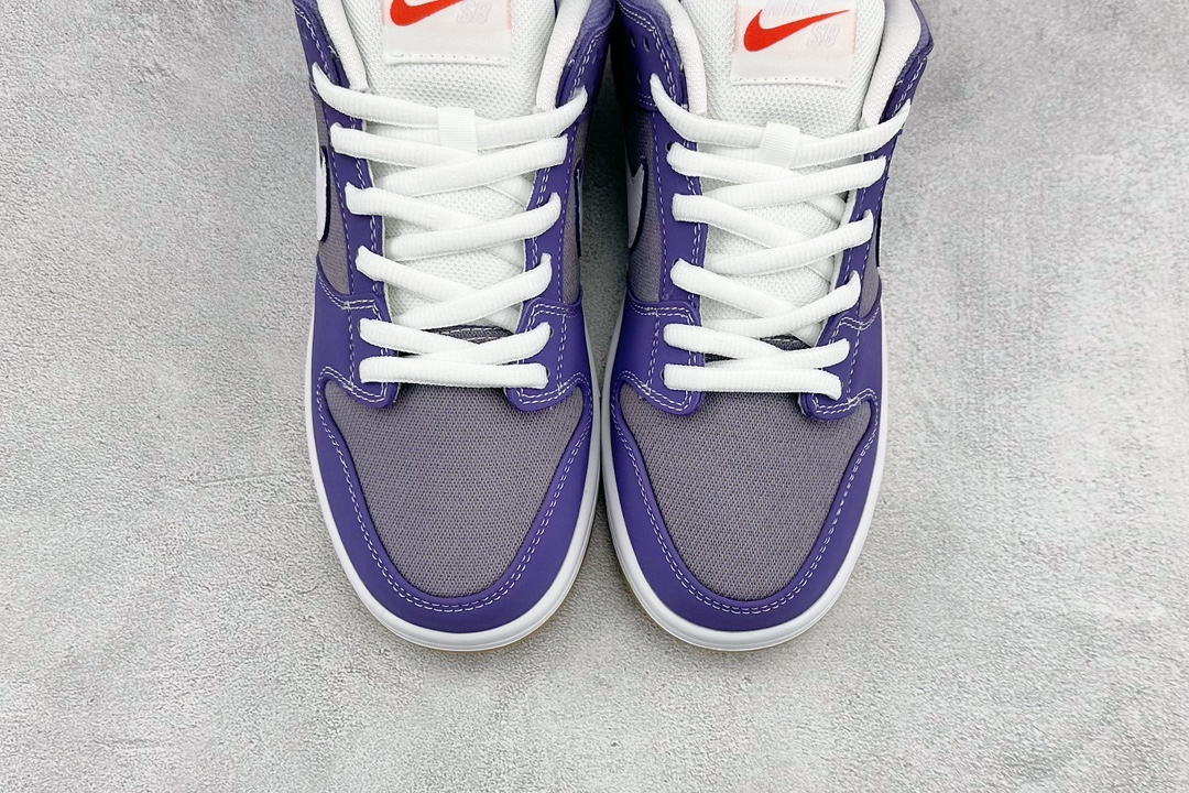 JH Nike SB Dunk Low Pro Corduroy White Purple DA9658-500