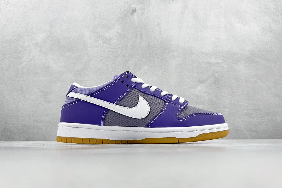 JH Nike SB Dunk Low Pro Corduroy White Purple DA9658-500