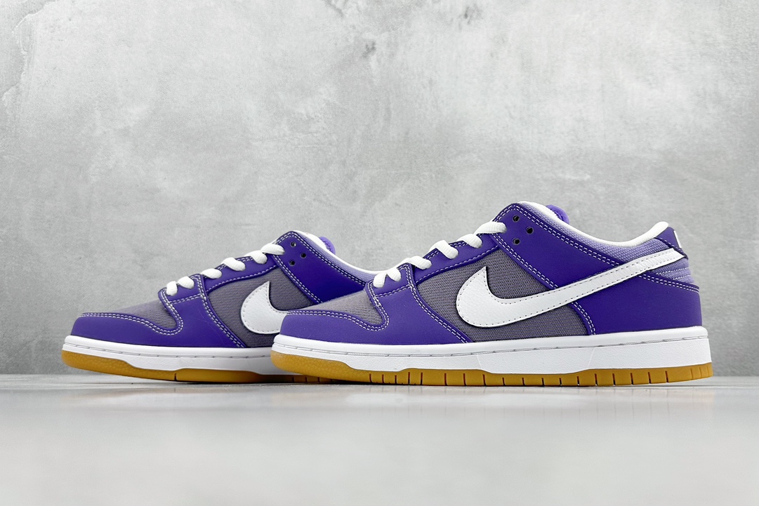 JH Nike SB Dunk Low Pro Corduroy White Purple DA9658-500