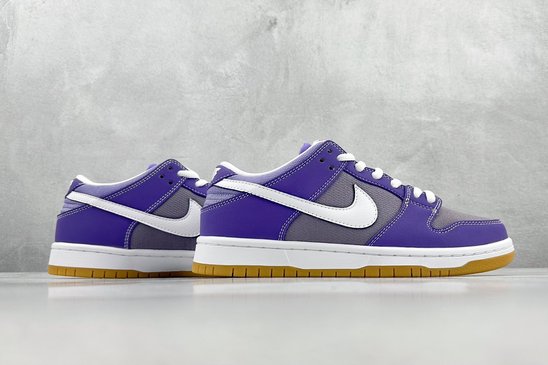 JH Nike SB Dunk Low Pro Corduroy White Purple DA9658-500