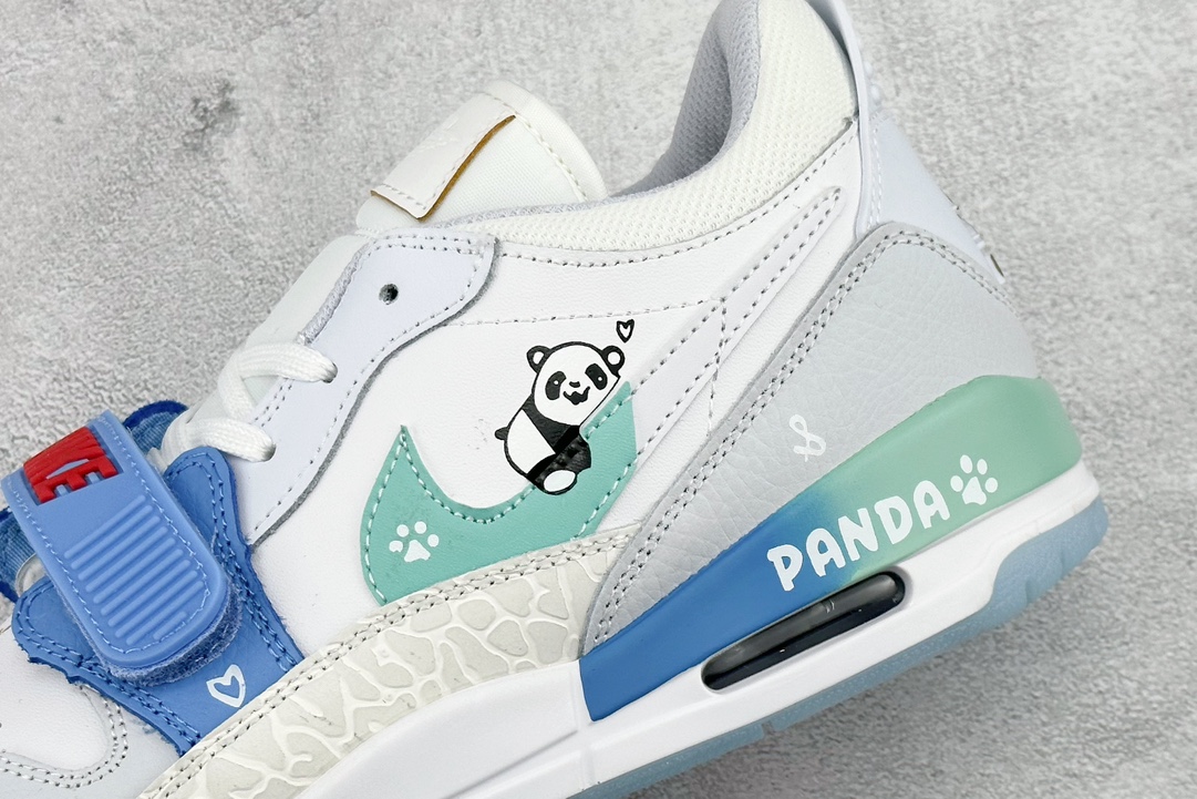 Air Jordan Legacy 312 ”Lazy Panda” Chinese style special hand-painted / private customization FN8896-131