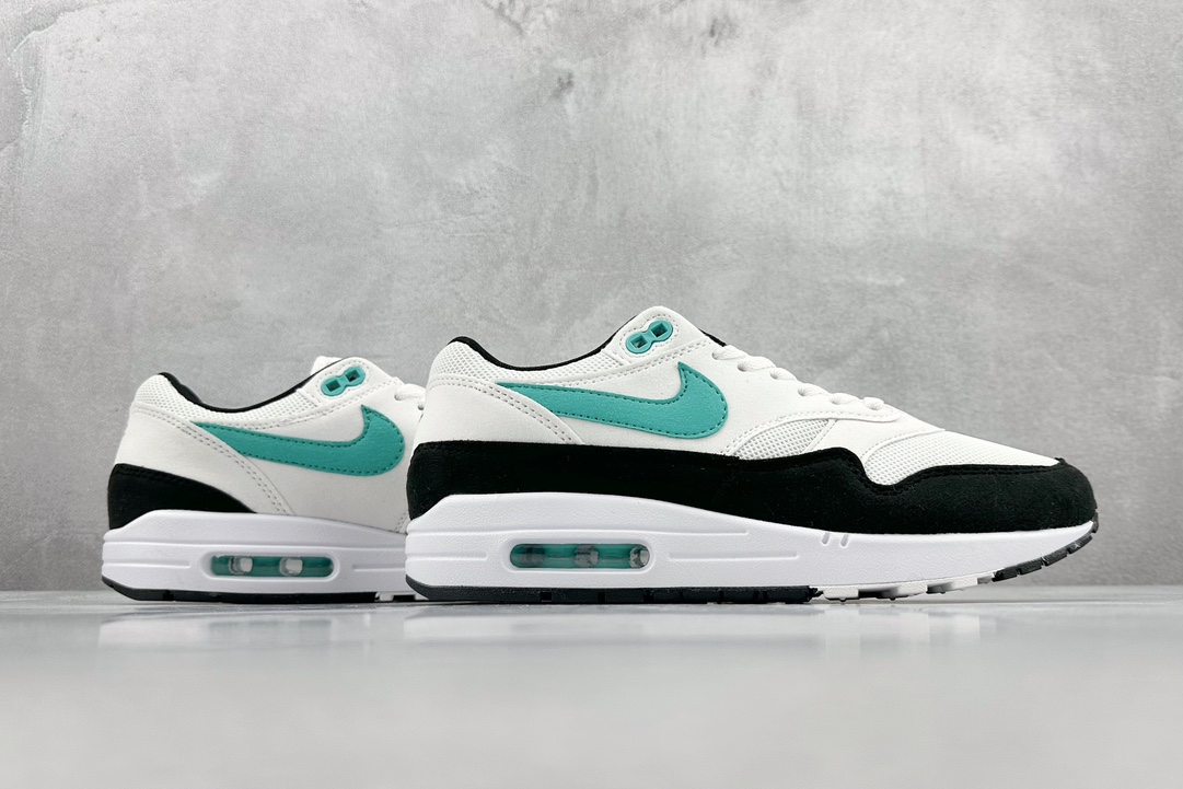 220 Nike Air Max 1 白黑青 复古休闲跑步鞋 DZ3307-114