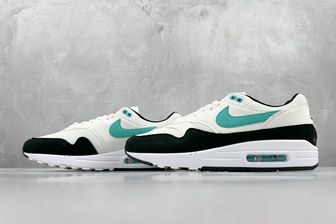 220 Nike Air Max 1 白黑青 复古休闲跑步鞋 DZ3307-114