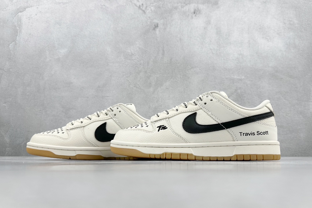 260 Nike SB Dunk Low x Travis Scott 联名米白黑 DD139-123