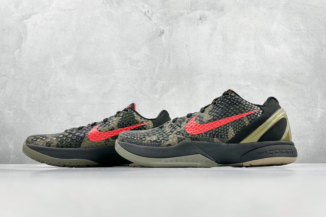 320 灭世纯原 Nike  Zoom Kobe 6 科比六代 军绿迷彩 FQ3546-001