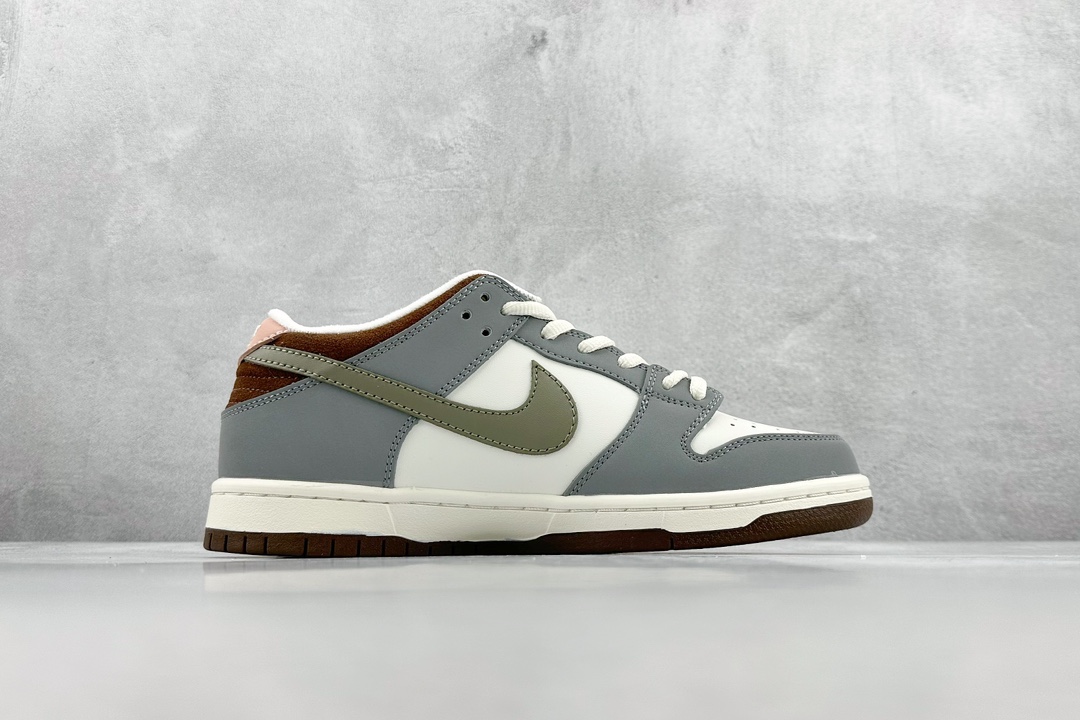 220 JH NIKE SB Dunk Low x Yuto Horigome 联名灰白羽毛 FQ1180-001