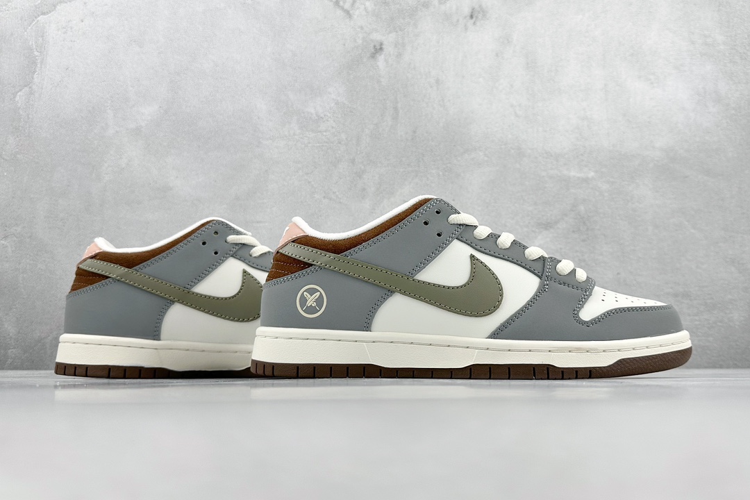 220 JH NIKE SB Dunk Low x Yuto Horigome 联名灰白羽毛 FQ1180-001