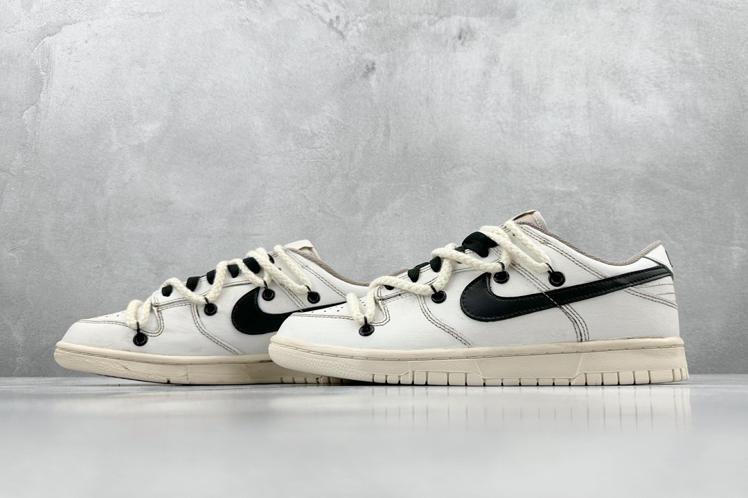 220 D Nike  SB Dunk Low 解构抽绳绑带低帮滑板鞋 DJ6188-101