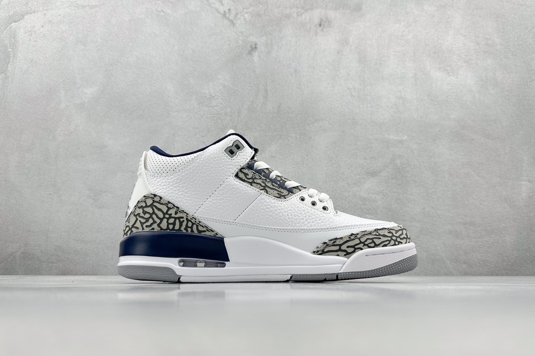 240 性价比 Air Jordan 3 Retro ”Midnight Navy” AJ3 乔3午夜蓝水泥配色 CT8532-140