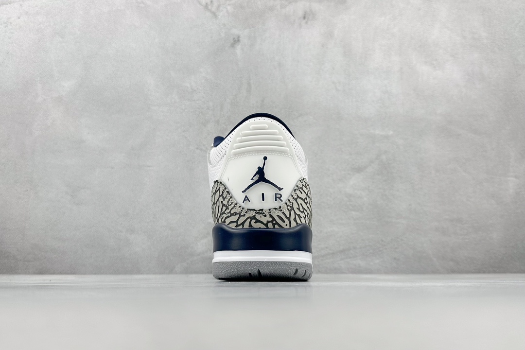 240 性价比 Air Jordan 3 Retro ”Midnight Navy” AJ3 乔3午夜蓝水泥配色 CT8532-140