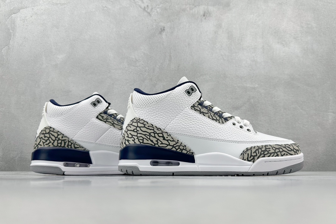 240 性价比 Air Jordan 3 Retro ”Midnight Navy” AJ3 乔3午夜蓝水泥配色 CT8532-140