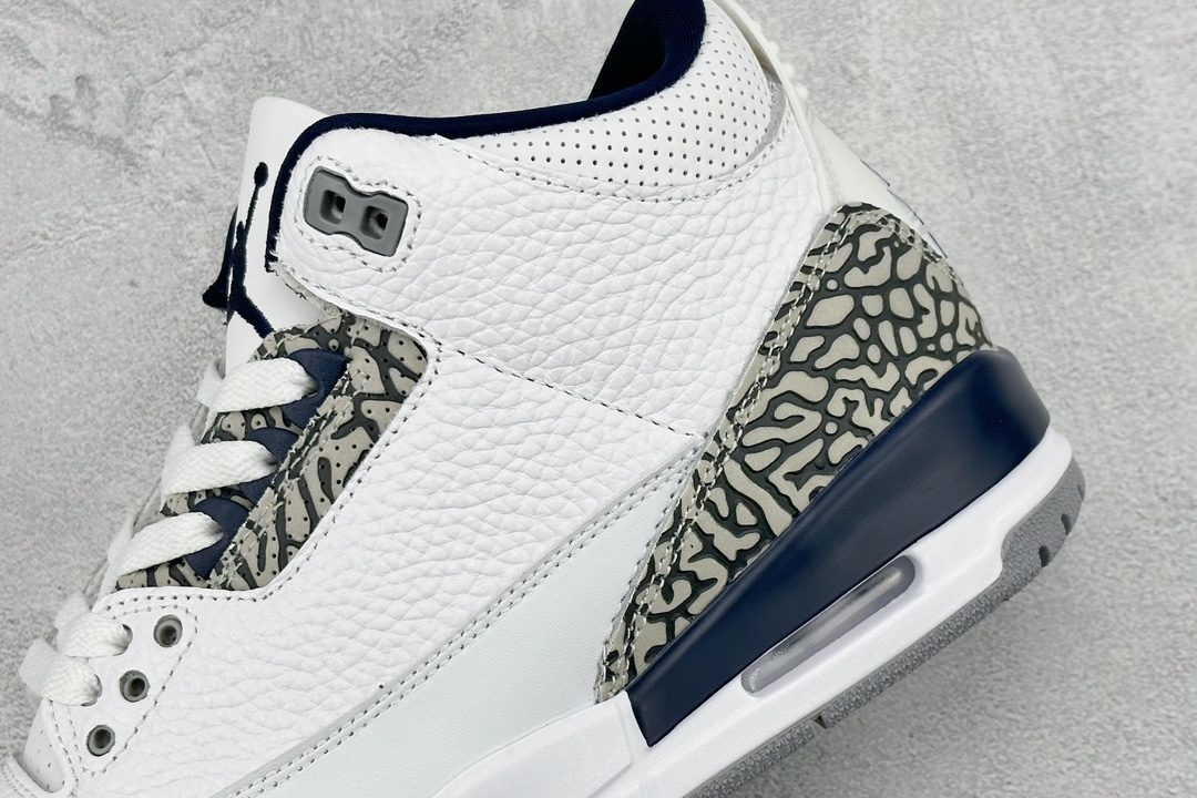 240 性价比 Air Jordan 3 Retro ”Midnight Navy” AJ3 乔3午夜蓝水泥配色 CT8532-140