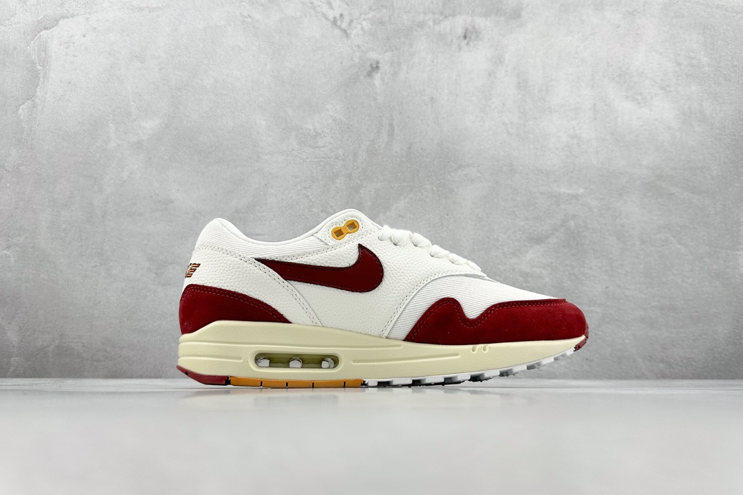 220 Nike Air Max 1 LX 白红 复古休闲跑步鞋 FD2370-100