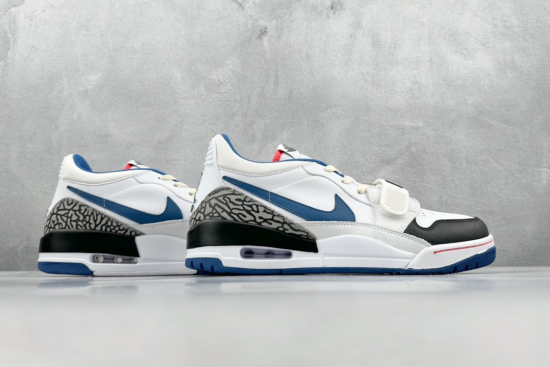 220 5A Air Jordan Legacy AJ312 Low 低帮复古篮球鞋 白蓝 FV8117-141