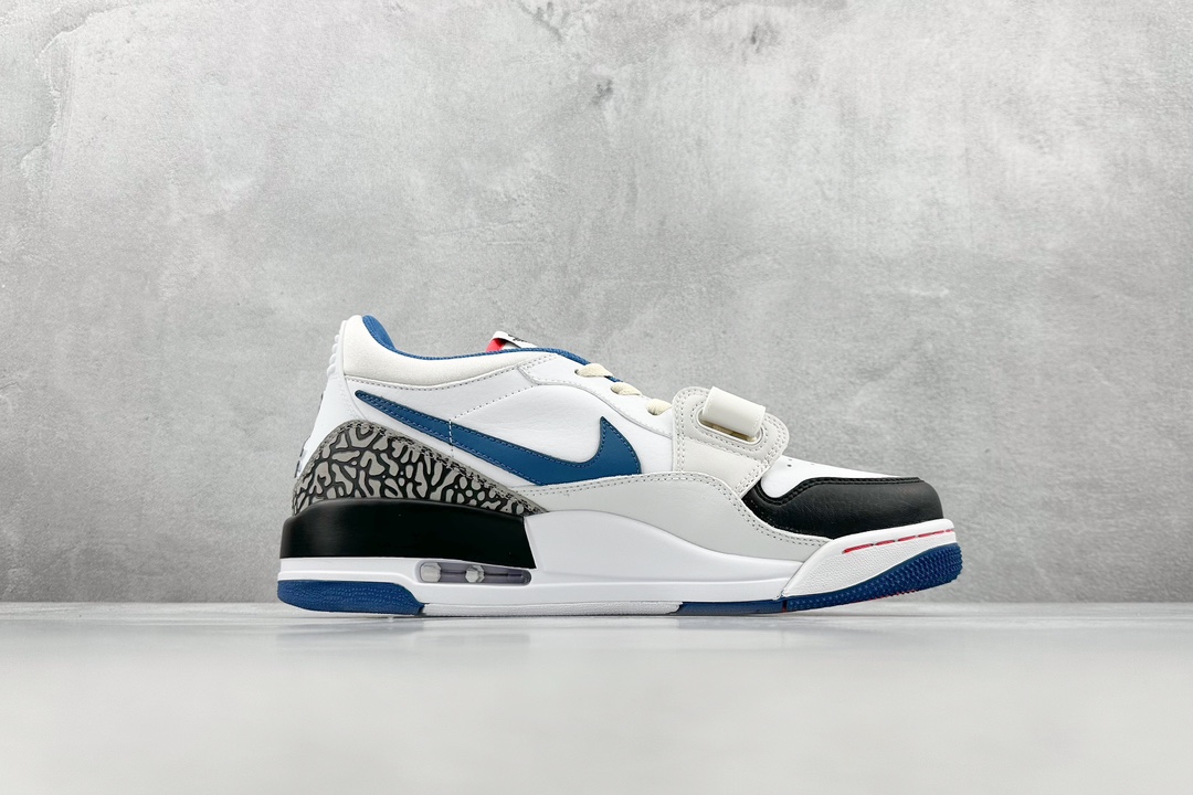 220 5A Air Jordan Legacy AJ312 Low 低帮复古篮球鞋 白蓝 FV8117-141