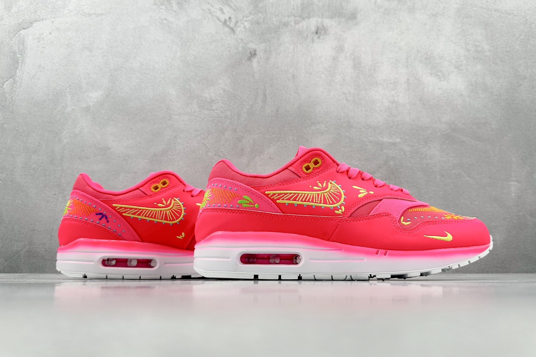 220 Nike Air Max 1 刺绣红 复古休闲跑步鞋 FQ8172-645