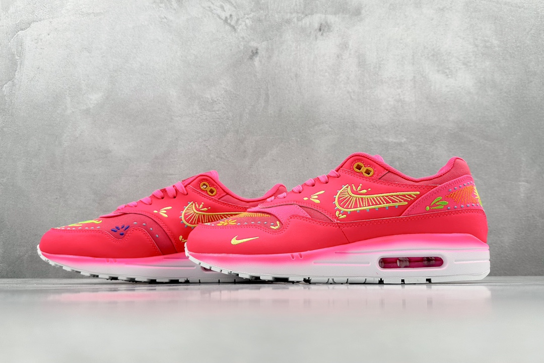 220 Nike Air Max 1 刺绣红 复古休闲跑步鞋 FQ8172-645