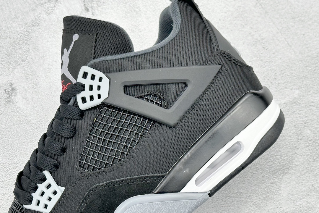 250 性价比 Air Jordan 4 Retro ”Black Canvas” 小阿姆 DH7138-006