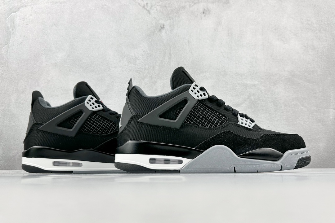 250 性价比 Air Jordan 4 Retro ”Black Canvas” 小阿姆 DH7138-006