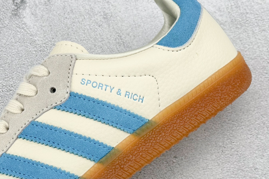 180 RSP Sporty & Rich x adidas originals Samba米白蓝 IE7096