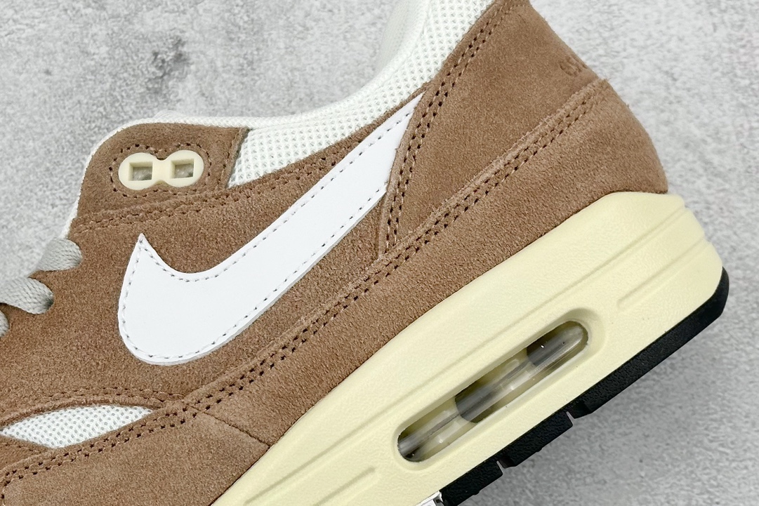 Nike Air Max 1 White Brown Suede Retro Casual Running Shoes FQ8150-133