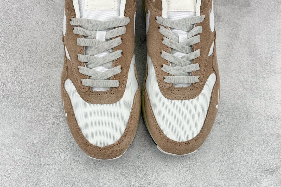 Nike Air Max 1 White Brown Suede Retro Casual Running Shoes FQ8150-133