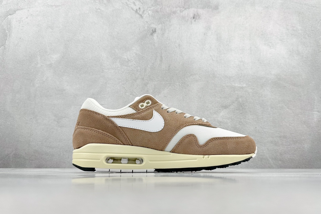 Nike Air Max 1 White Brown Suede Retro Casual Running Shoes FQ8150-133