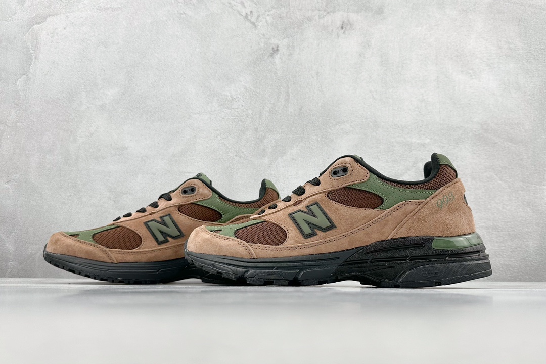 AIME LEON DORE x New Balance MR993ALD joint brown third generation presidential retro jogging shoes