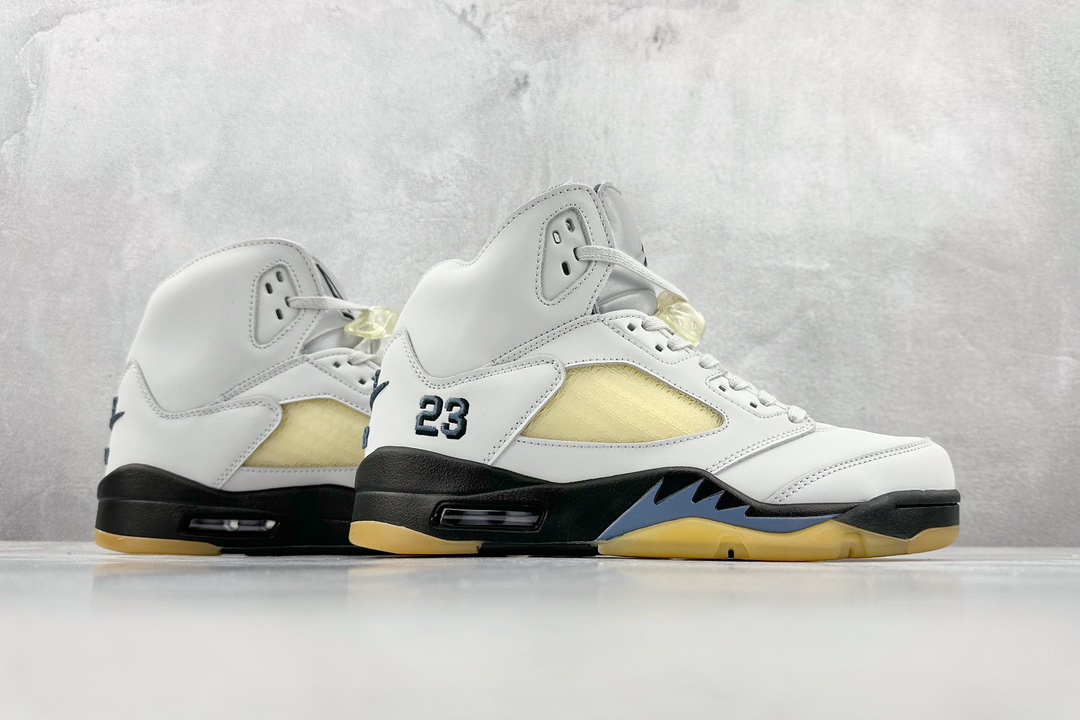 A Ma Maniere x Air Jordan 5 Retro ¡±Photon Dust¡± AJ5 Jordan 5 Light Tooth White Joint Model FZ5758-004