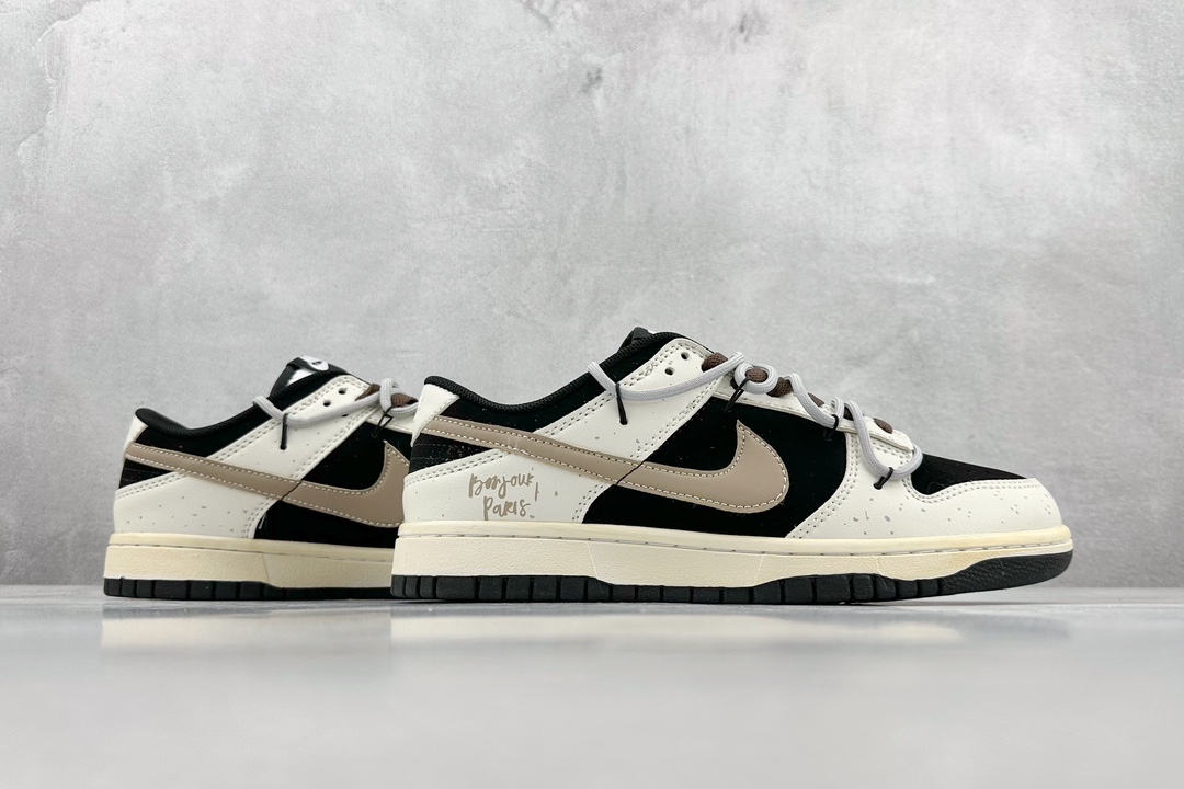 D OW定制 Nike Dunk Low 熊猫恶作剧 DD1391-100