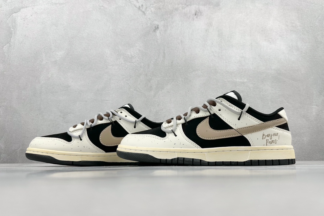 D OW定制 Nike Dunk Low 熊猫恶作剧 DD1391-100