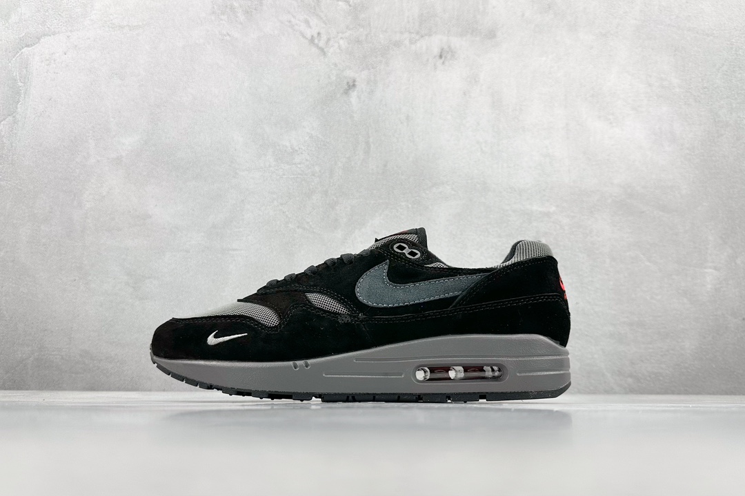 220 Nike Air Max 1 黑灰麂皮 复古休闲跑步鞋 FV6910-001