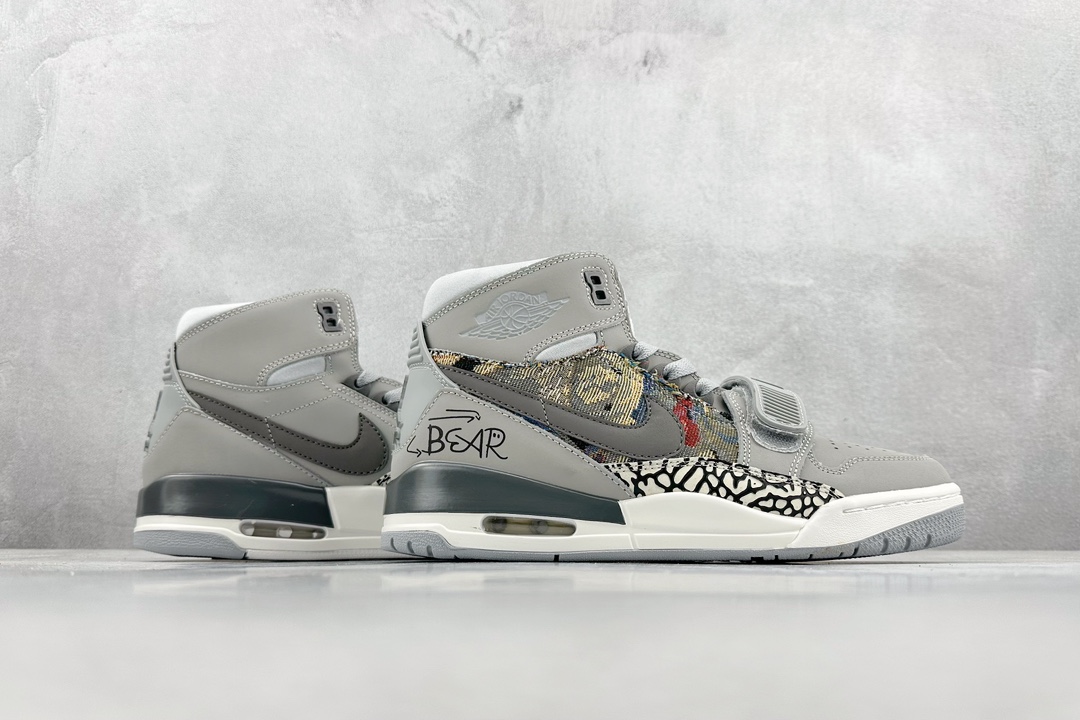 270 Air Jordan Legacy 312 “箭头破坏熊”国风特殊手绘/私人定制 AV3922-002