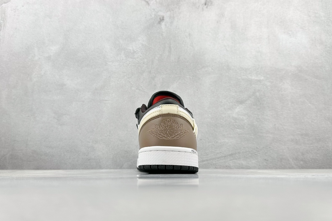 Air Jordan 1 Low deconstructed drawstring low-top AJ1 Joe 1 low-top casual sneakers 553558-063