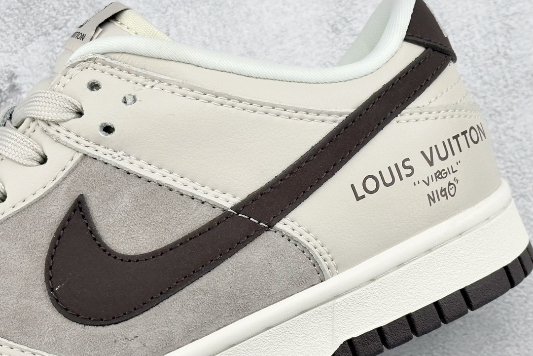 Louis Vuitton x Nike SB Dunk Low ”Beige/Dark Brown/Gold LV” ”Beige/Dark Brown LV Print” FC1688-400