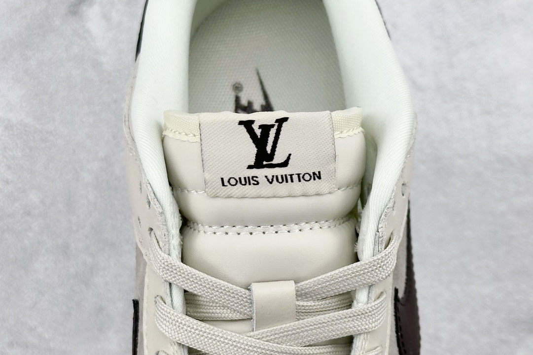 Louis Vuitton x Nike SB Dunk Low ”Beige/Dark Brown/Gold LV” ”Beige/Dark Brown LV Print” FC1688-400