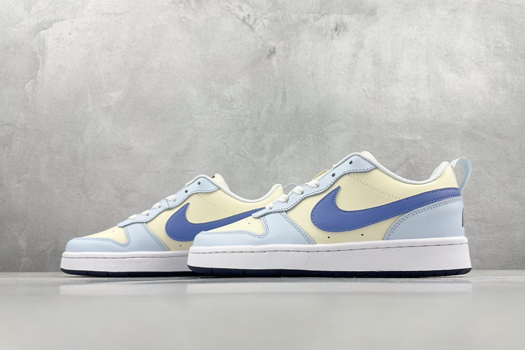 Nike Court Borough Low 2 Beige Blue Low-top All-match Breathable Casual Sports Shoes FV8120-141