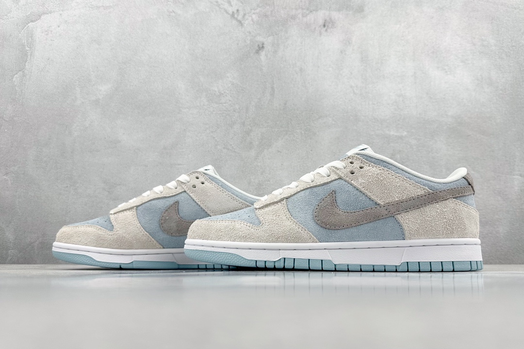 BF Nike SB Dunk Low Suede Gray Blue Dunk Series Low-top Classic All-match Casual Sports Shoes DD9963-100