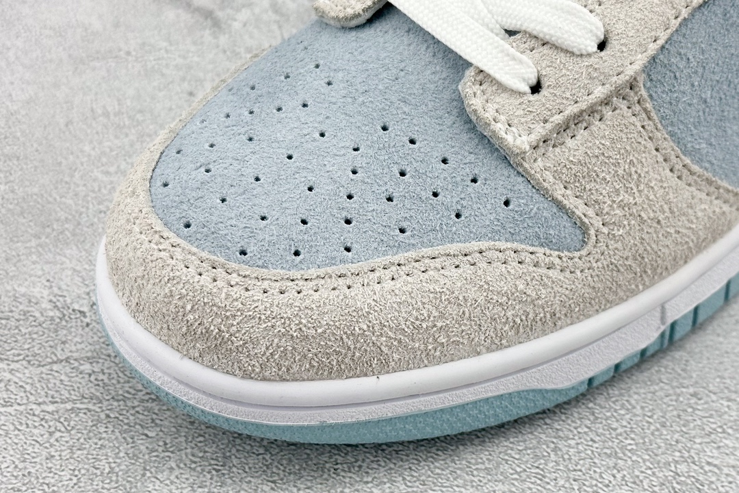 BF Nike SB Dunk Low Suede Gray Blue Dunk Series Low-top Classic All-match Casual Sports Shoes DD9963-100