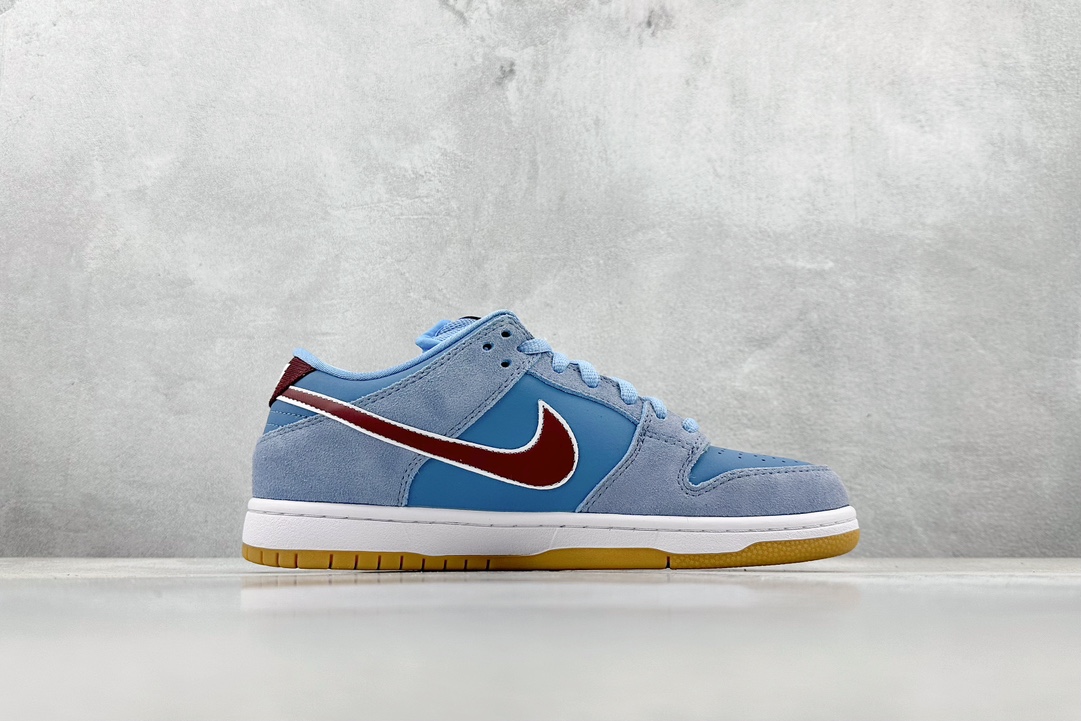 D NIKE SB Dunk Low PRM Blue Phillies Bubble Gum DQ4040-400