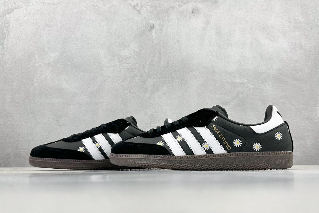 YH Adidas Original SambaO Classic Black Brown HO3848