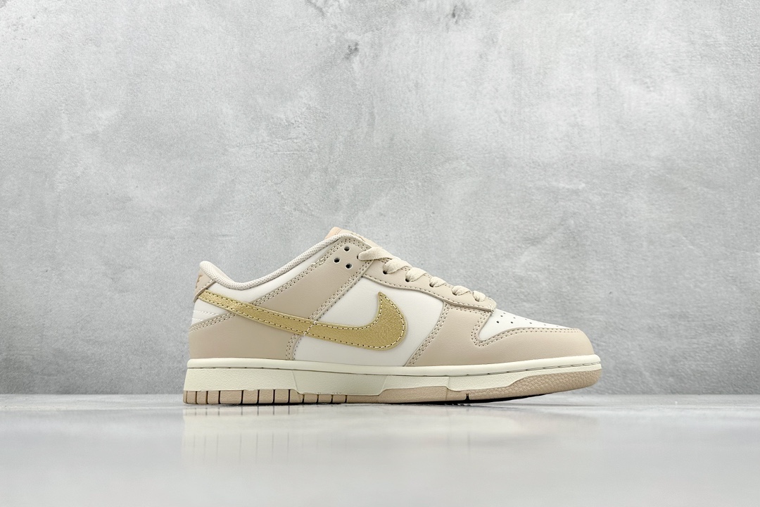 BF Nike Dunk Low ”Gold Swoosh” Milk Tea Gold Hook DX5930-001