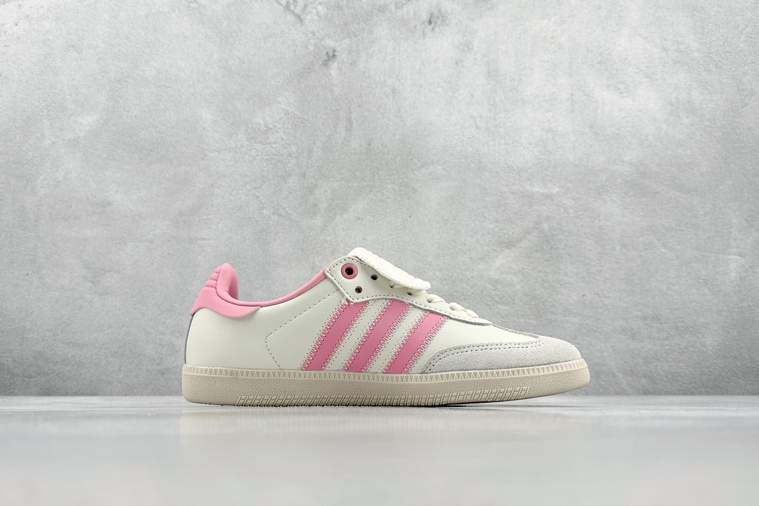 YH Adidas Originals Samba Humanrace Samba Classic Sneakers ”White and Powder Long Tongue” ID3127