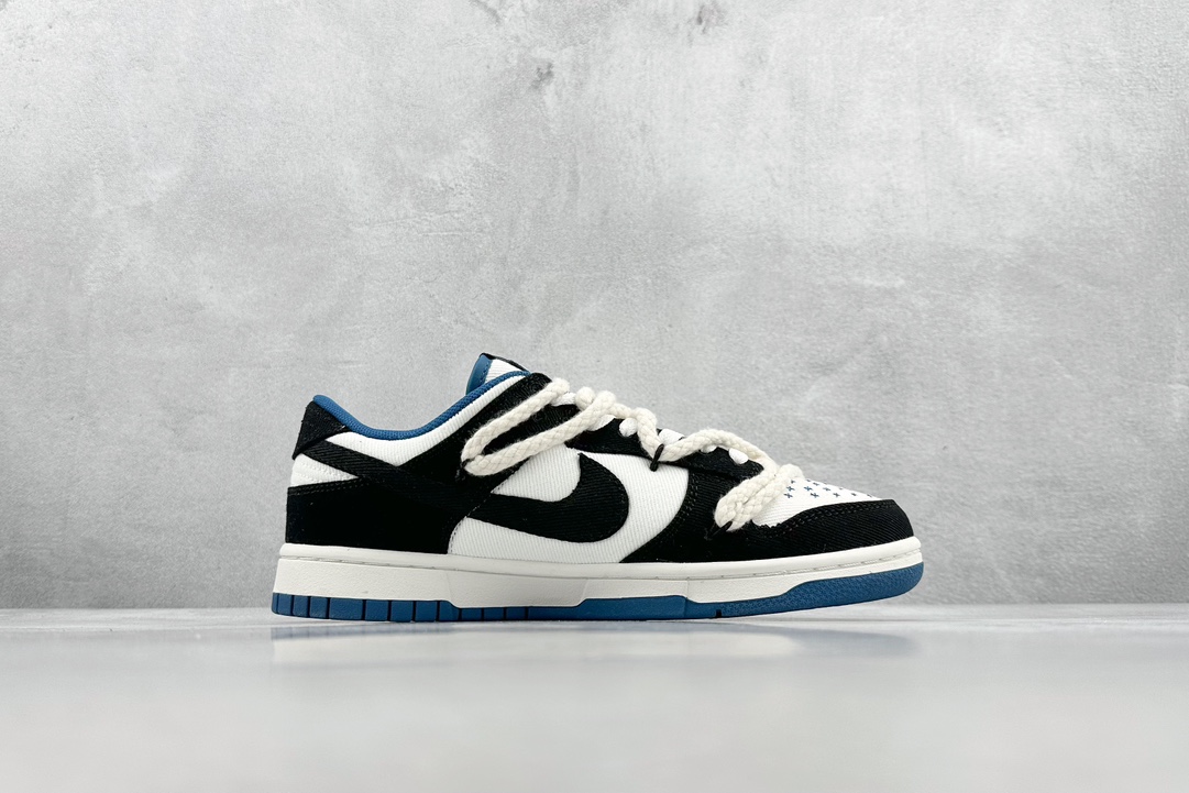 Nike Dunk Low Retro ”Industrial Blue” 水洗牛仔 涂鸦 SB绑带低帮休闲板鞋 DV0834-101