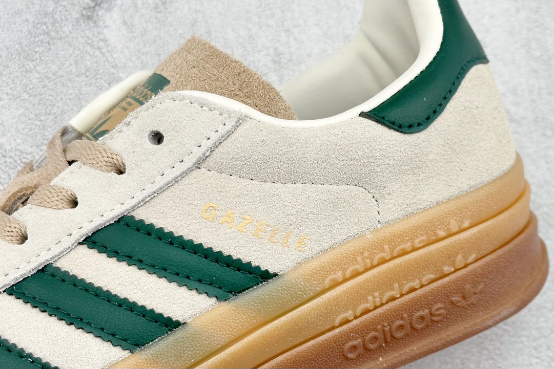 Adidas Originals Gazelle Bold clover thick sole casual non-slip wear-resistant low-top sneakers ID7056