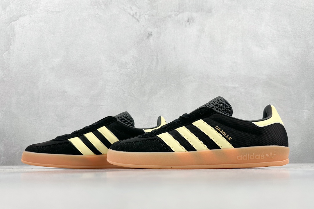 YH adidas originals Gazelle Indoor version in black IG4999