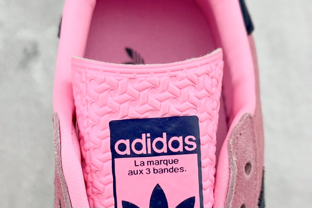 YH Adidas Originals Gazelle Bold W ”Rose Pink Navy Blue Rubber Sole” HO6122